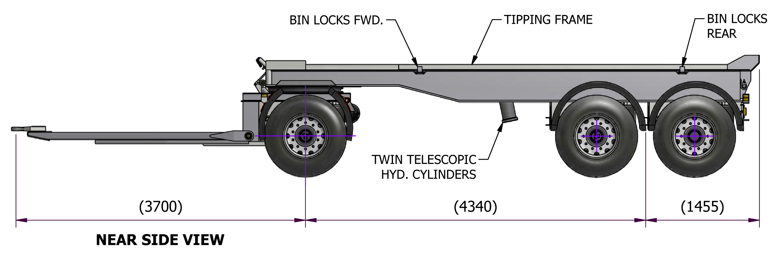 Dog Trailer TD 20 WestTrans Equipment